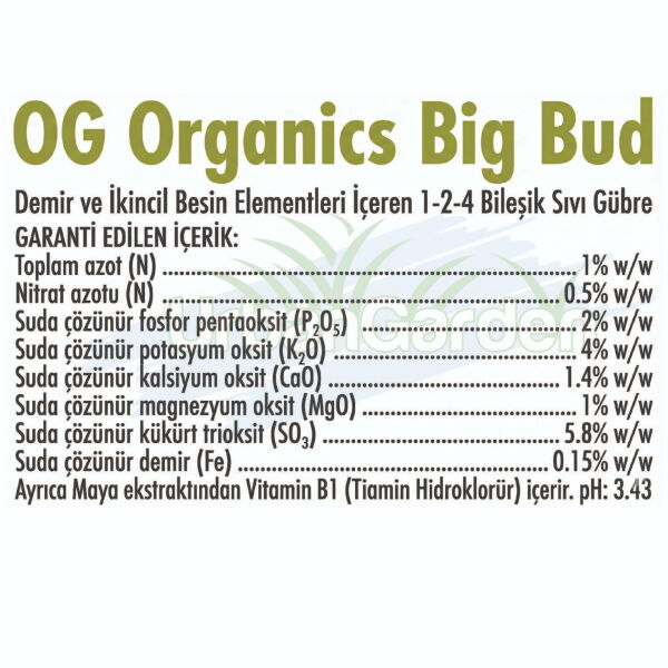 Advanced Nutrients OG Organics Big Bud 250 ml