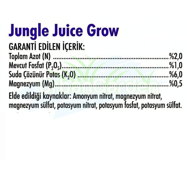 Advanced Nutrients Jungle Juice Grow 1 Litre