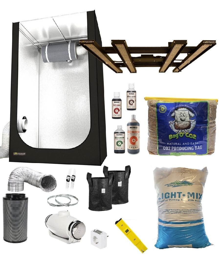 Techno Grow 240W Hazır LED Kabin Seti (80x80 - Toprak - Organik)