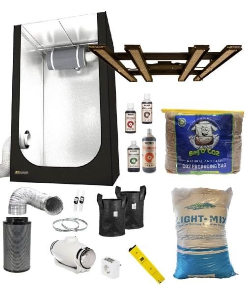Techno Grow 240W Hazır LED Kabin Seti (80x80 - Toprak - Organik)