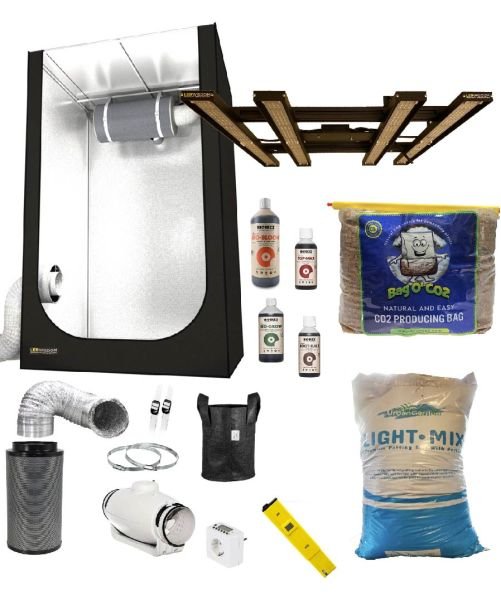 Techno Grow 240W Hazır LED Kabin Seti (60x60 - Toprak - Organik)
