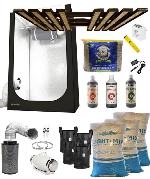Techno Grow 720W Hazır LED Kabin Seti (120x120 - Toprak - Organik)