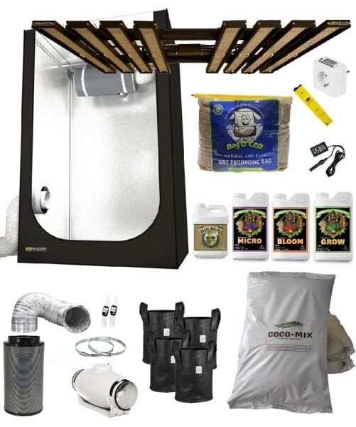 Techno Grow 720W Hazır LED Kabin Seti (120x120 - Coco - Mineral)
