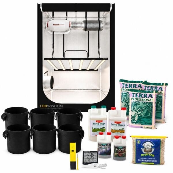 Grow Shop 720W Hazır Kabin Seti (LED - Mineral)