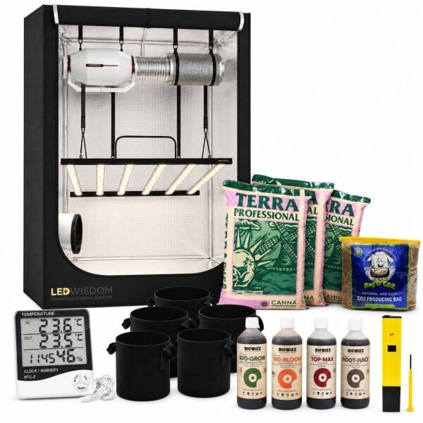 Grow Shop 720W Hazır Kabin Seti (LED - Organik)