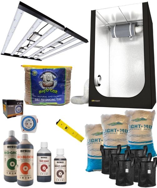 Grow Shop 720W Hazır Kabin Seti (LED - Organik)