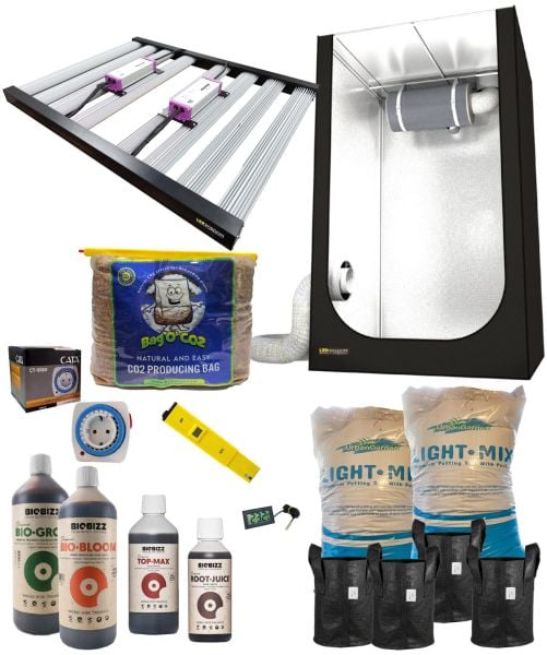 Grow Shop 480W Hazır Kabin Seti (LED - Organik)