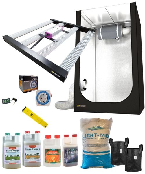 Grow Shop 240W Hazır Kabin Seti (LED - Mineral)