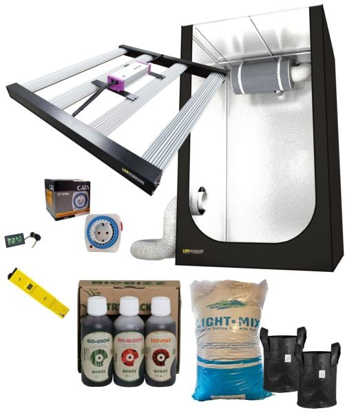 Grow Shop 240W Hazır Kabin Seti (LED - Organik)