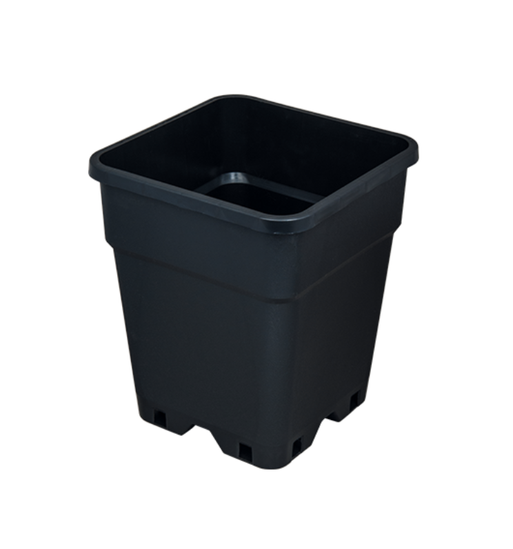 Siyah Kare Saksı 1 Litre