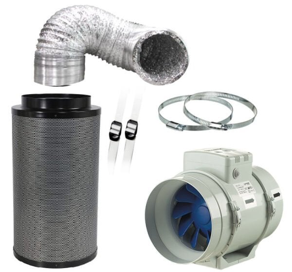 Blauberg 467 m^3 Karbon Filtre Fan Set