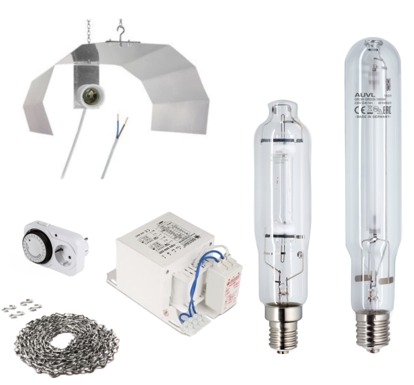 250W Reflektör, AUVL Lamba ve Balast Kiti Büyüme ve Çiçeklenme Dönemi