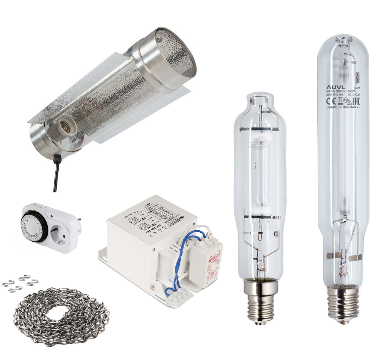 Cool Tube, AUVL Lamba ve Balast Kiti Büyüme ve Çiçeklenme Dönemi 250w