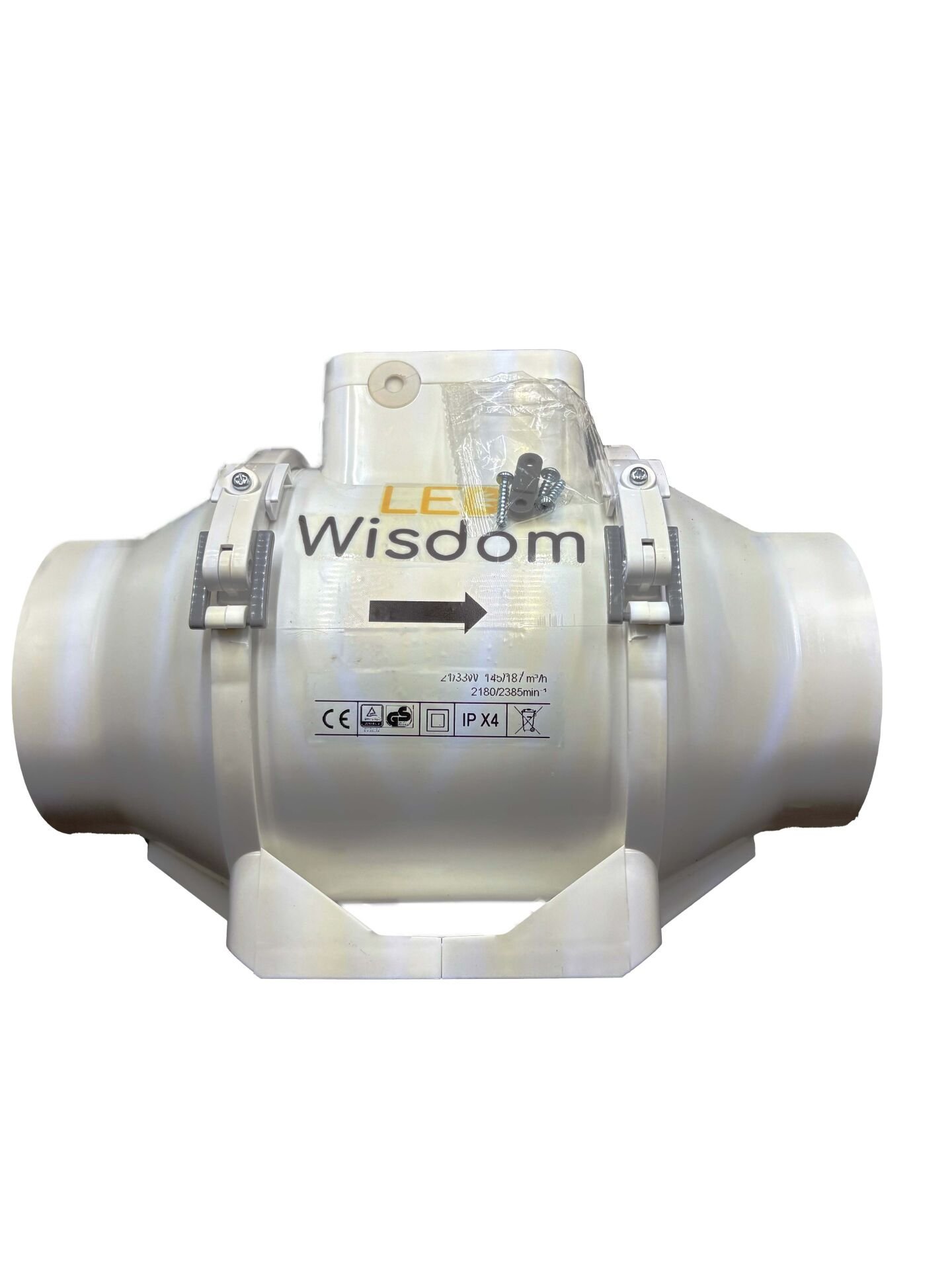 LEDWisdom Silent Fan 100mm/190m^3 Sessiz Çıkış Fanı