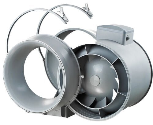 LEDWisdom Silent Grow Fan Mini 100mm/190m^3 Sessiz Çıkış Fanı - Hız Anahtarlı