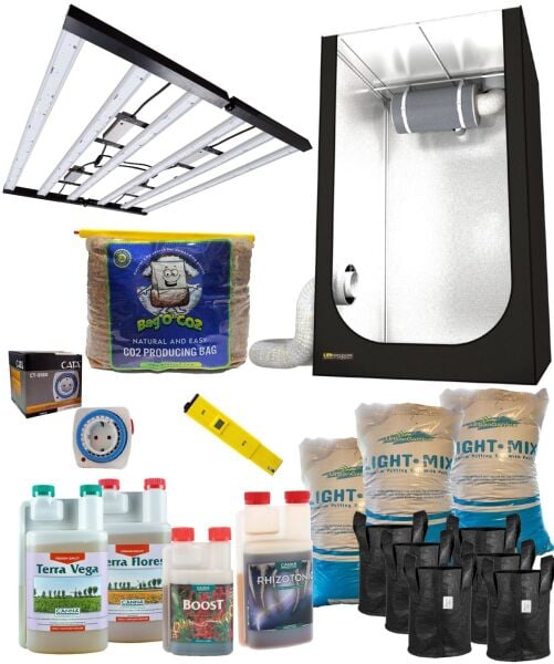 Grow Shop 1400W Hazır Kabin Seti (LED - Mineral)