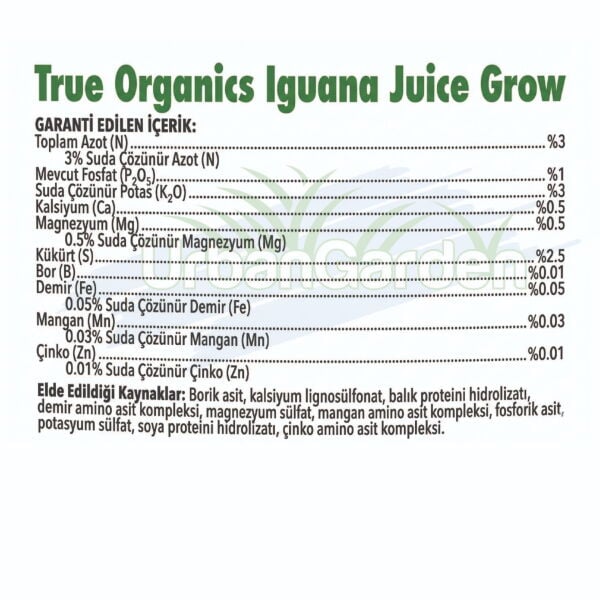 Advanced Nutrients OG Organics Iguana Juice Grow 1 Litre