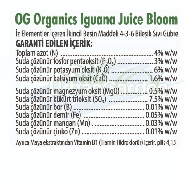 Advanced Nutrients OG Organics Iguana Juice Bloom 1 Litre