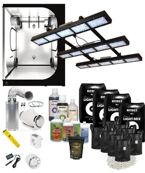 Organic Soil Heavens Hazır LED Kabin Seti (120x120 - Toprak - 600W)