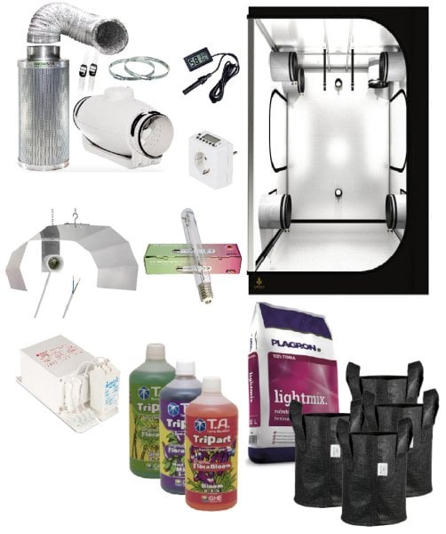 Eco Grow HPS ve MH Hazır Kabin Seti (100x100 - Toprak - 400W)